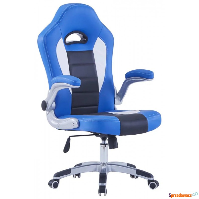 Niebieskie krzesło gamingowe - Foris - Krzesła biurowe - Poznań