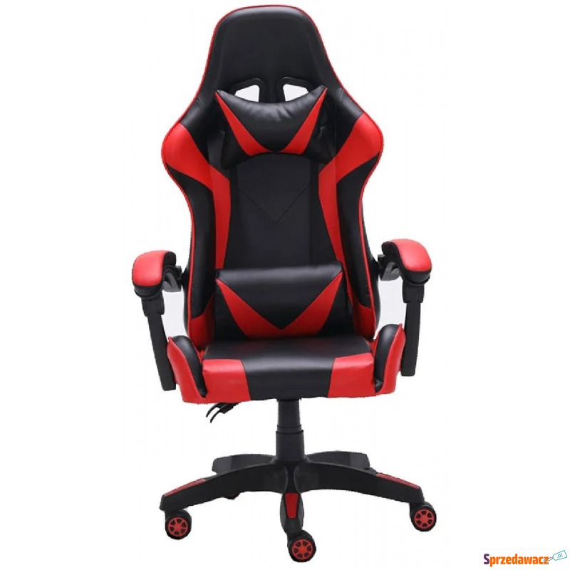 Czerwony ergonomiczny fotel do grania - Vexim - Krzesła biurowe - Zaścianki
