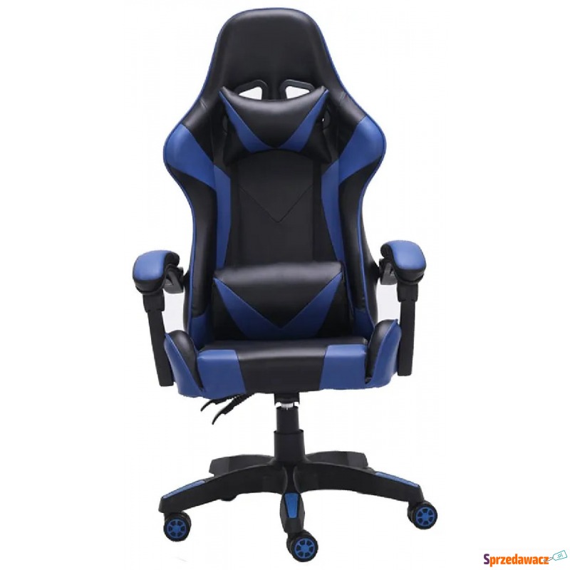 Niebieski fotel dla gracza z poduszkami - Vexim - Krzesła biurowe - Czaplinek