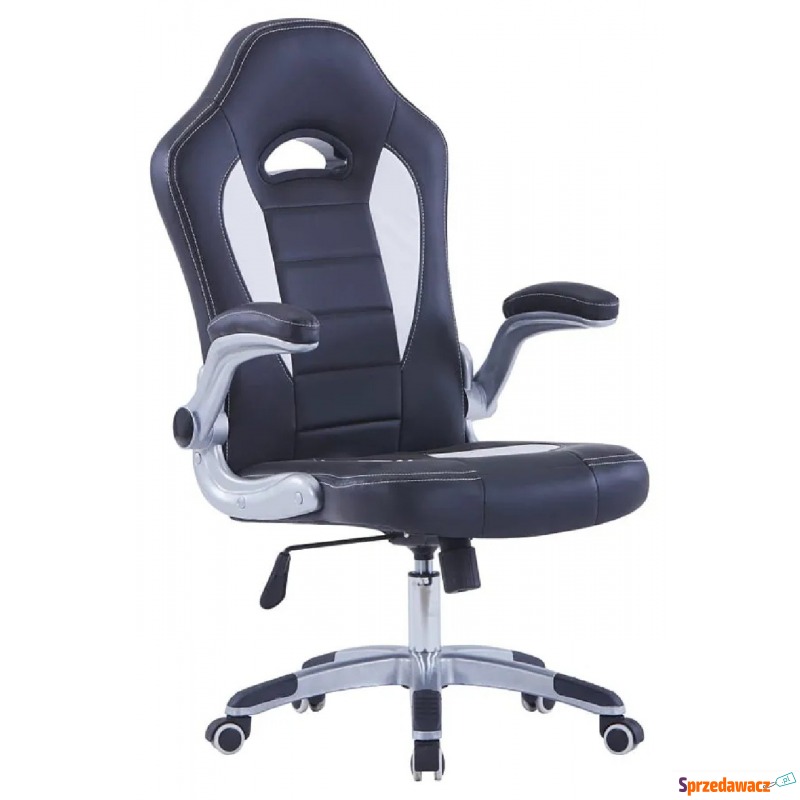 Czarny fotel gamingowy obrotowy - Foris - Krzesła biurowe - Sochaczew