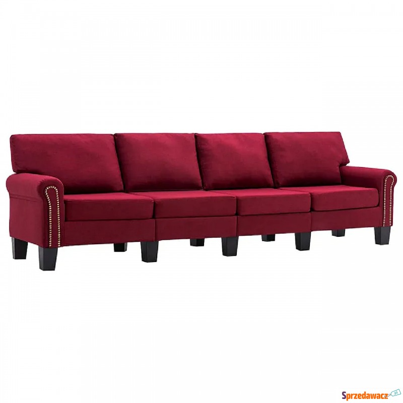 Czteroosobowa czerwona sofa - Alaia 4X - Fotele, sofy ogrodowe - Puławy
