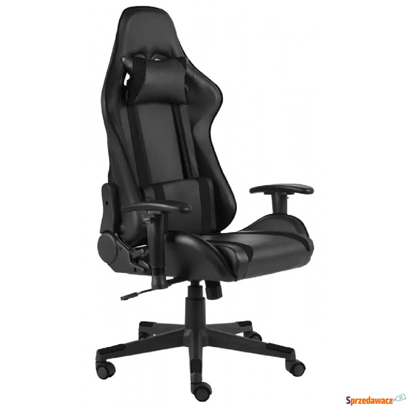 Czarny fotel gamingowy z poduszkami - Libar - Krzesła biurowe - Zaścianki