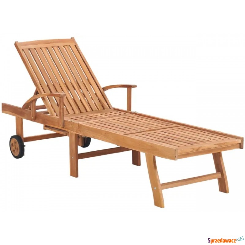 Drewniany leżak ogrodowy - Algero 2X - Krzesła ogrodowe - Dąbrowa Górnicza