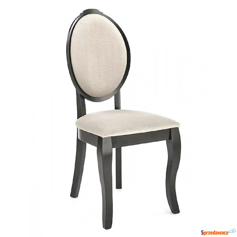 Czarne bankietowe krzesło medalion - Windsor - Krzesła do salonu i jadalni - Oława