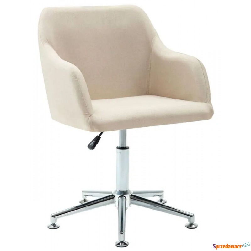 Kremowy nowoczesny obrotowy fotel biurowy - Dakar - Krzesła biurowe - Zielona Góra