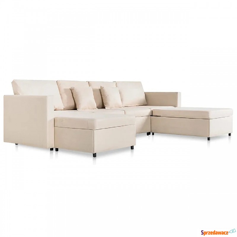 4-osobowa rozkładana kremowa sofa - Arbre 4X - Fotele, sofy ogrodowe - Świętochłowice