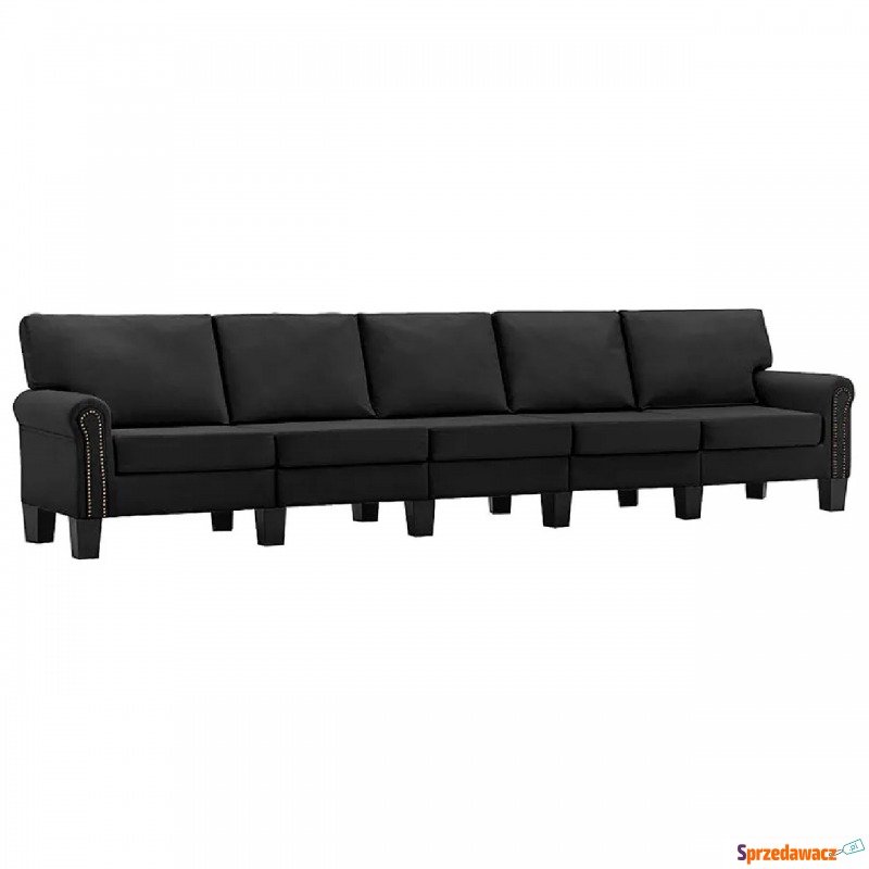 5-osobowa czarna sofa dekoracyjna - Alaia 5X - Fotele, sofy ogrodowe - Jaworzno