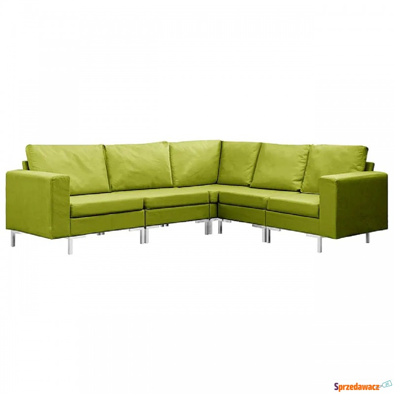 5-częściowy zestaw wypoczynkowy zielony - Arreta... - Sofy, fotele, komplety... - Giżycko