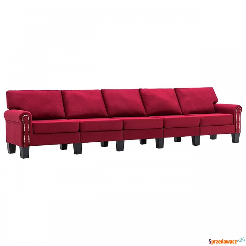 5-osobowa sofa dekoracyjna czerwone wino - Alaia... - Fotele, sofy ogrodowe - Pruszcz Gdański