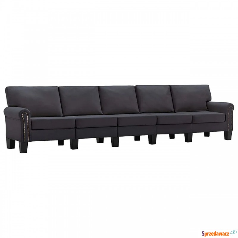 5-osobowa ciemnoszara sofa dekoracyjna - Alaia... - Fotele, sofy ogrodowe - Jastrzębie-Zdrój