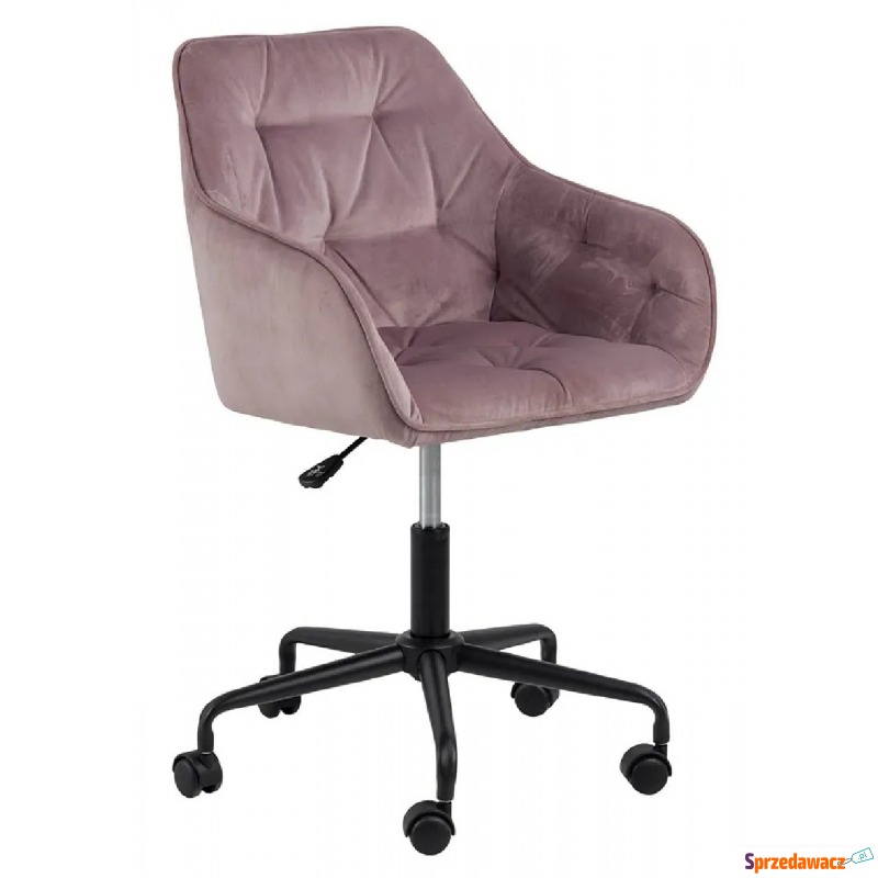 Różowy fotel obrotowy - Pammi - Krzesła biurowe - Ostrołęka