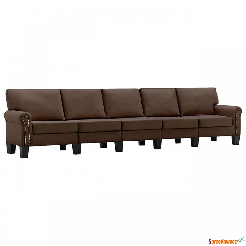 5-osobowa brązowa sofa dekoracyjna - Alaia 5X - Fotele, sofy ogrodowe - Pilchowo
