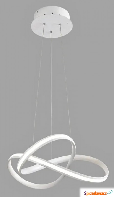 Biała lampa wisząca LED serpentyna - S008-Tinis - Lampy wiszące, żyrandole - Grodzisk Wielkopolski
