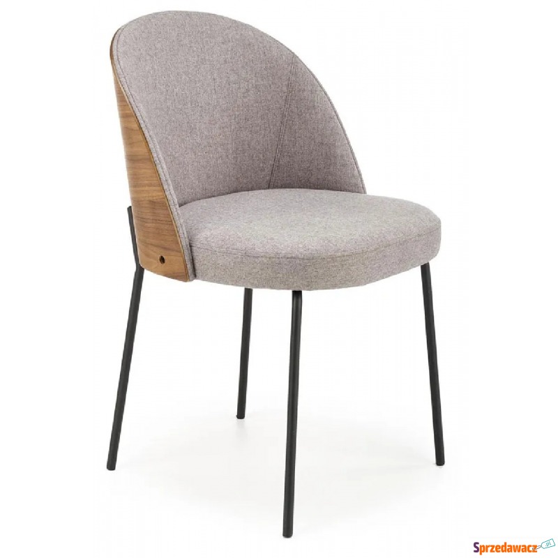 Popielate krzesło tapicerowane loft - Marvo - Krzesła do salonu i jadalni - Sosnowiec