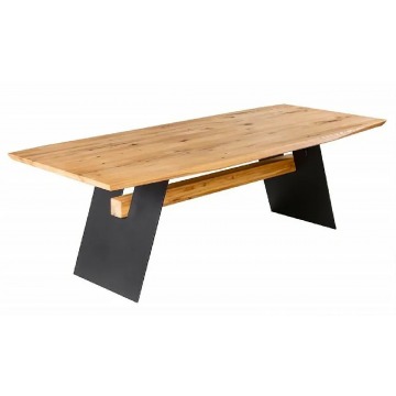 Nowoczesny stół z drewnianym blatem - Remes 2X
