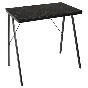Szklane biurko czarne - Artbo