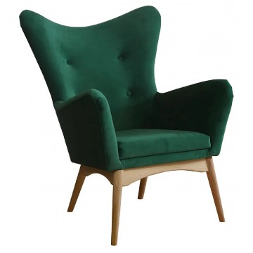 Skandynawski fotel tapicerowany - Ulesi 45 kolorów