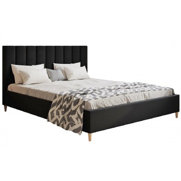 Tapicerowane łóżko z zagłówkiem 160x200 Diuna - 48 kolorów