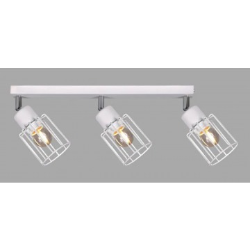 Biała 3-punktowa lampa sufitowa loft - S149-Andera