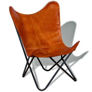Brązowy tapicerowany fotel wypoczynkowy - Pelasi