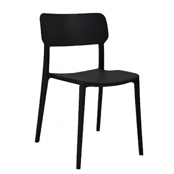 Czarne industrialne krzesło - Gatos