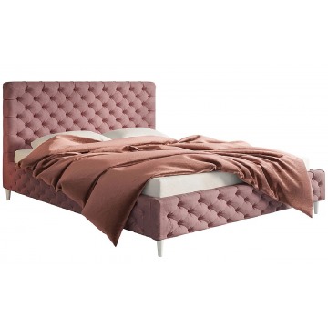 Tapicerowane łóżko z zagłówkiem 160x200 Cortis - 48 kolorów