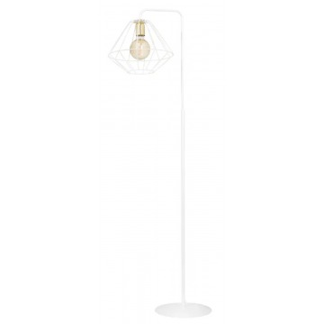 Biała industrialna lampa podłogowa - D051-Nadis