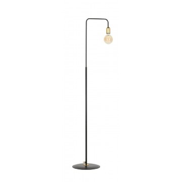 Czarna nowoczesna lampa podłogowa w stylu loft - D047-Mingo