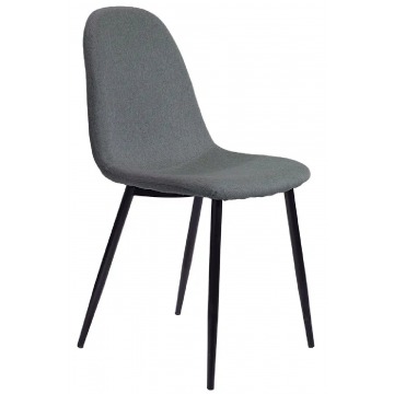 Ciemnoszare krzesło tapicerowane - Jalons 2X