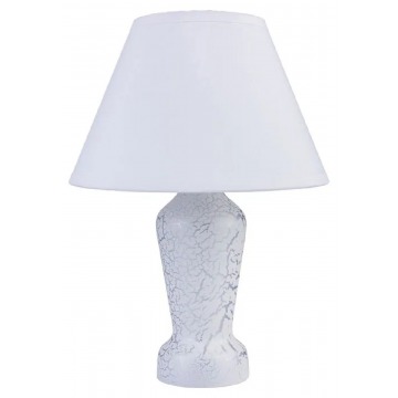 Lampka na szafkę nocną biały marmur - S225-Revia