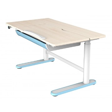 Niebieskie biurko elektryczne dla dzieci - Tobiso 2X