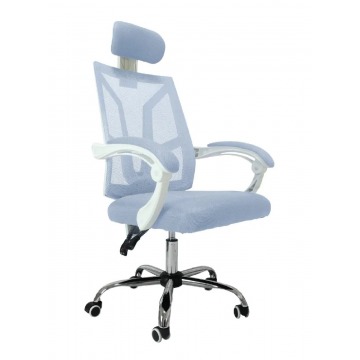 Biało-szare krzesło biurowe - Roiso