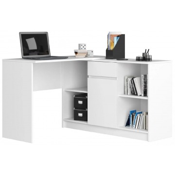 Białe biurko skandynawskie z szufladami - Klemin 4X