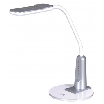Srebrna dotykowa lampka biurowa LED - S264-Teni
