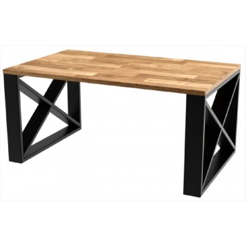 Czarny drewniany stolik kawowy - Monello 5X