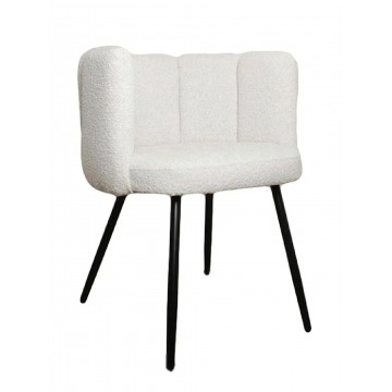 Białe krzesło miękkie - Fuzzy
