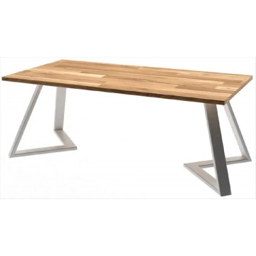 Biały drewniany stolik kawowy - Matella 6X