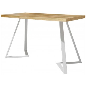 Biały loftowy stół do jadalni - Janello 4X