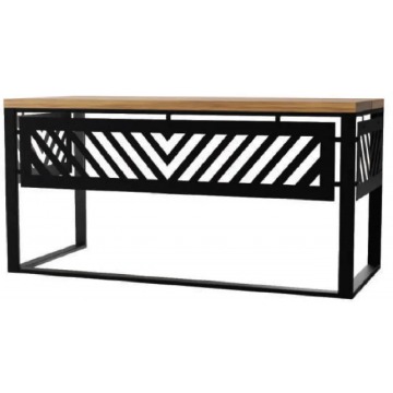 Czarne biurko drewniane - Tangle 4X