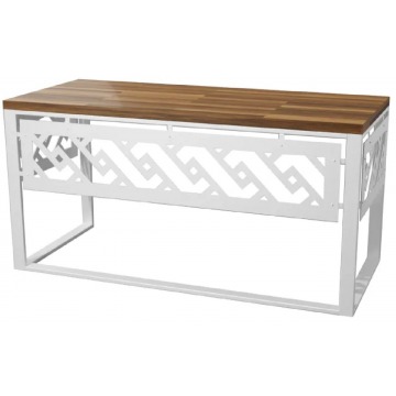 Białe biurko loftowe - Chain 4X