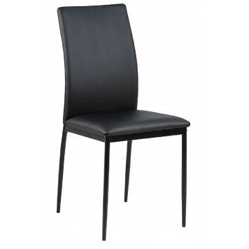 Tapicerowane krzesło czarne - Mervi 3X