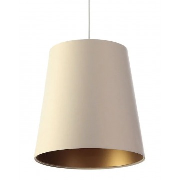 Kremowo-złota elegancka lampa wisząca glamour - S405-Arva