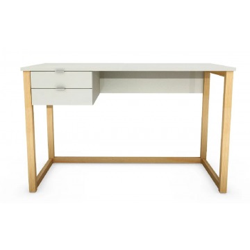 Białe biurko dla dziecka z szufladami - Molus 3X