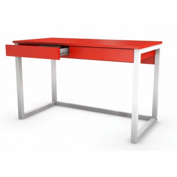 Nowoczesne biurko młodzieżowe czerwone - Roler 4X 50x100