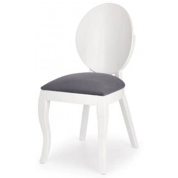 Skandynawskie krzesło typu ludwik Lavon - białe
