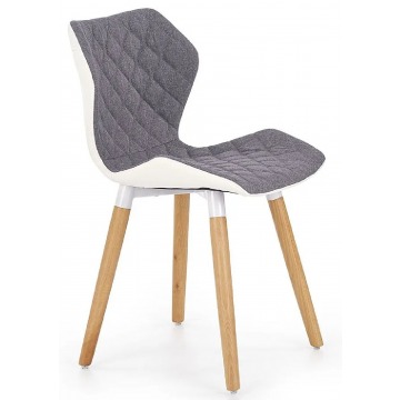 Stylowe krzesło tapicerowane Kilmer - popielate