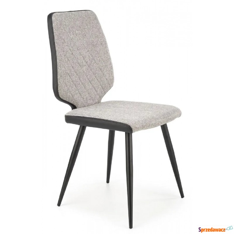 Szare nowoczesne tapicerowane krzesło - Tigro - Krzesła do salonu i jadalni - Wejherowo