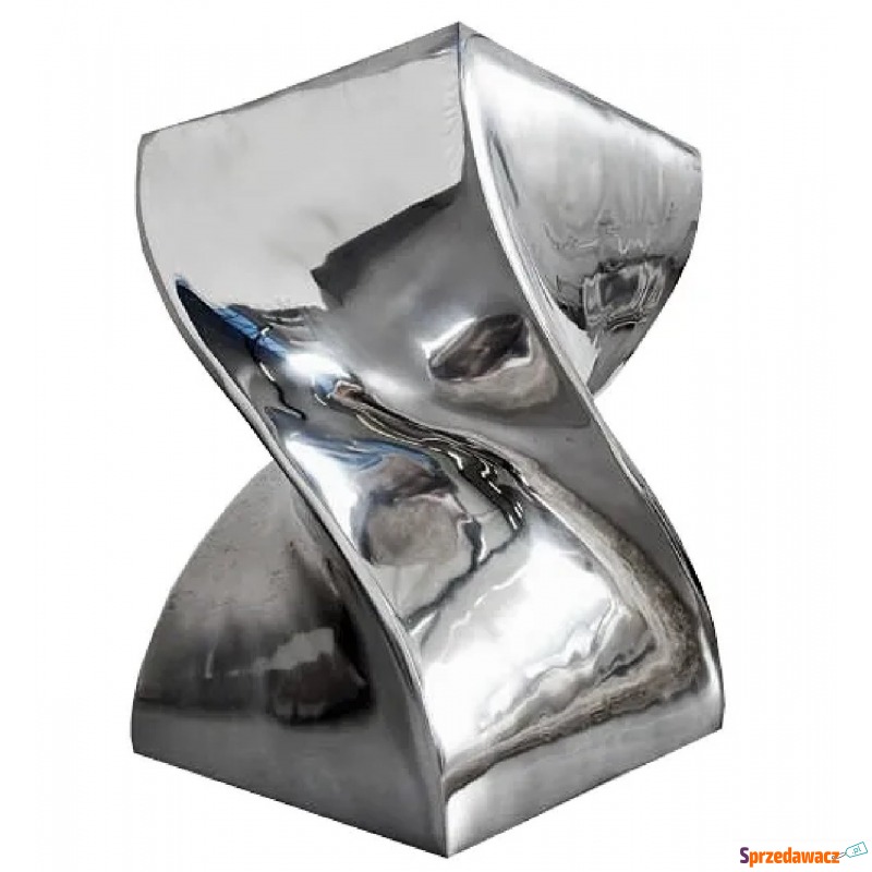 Srebrny stolik aluminiowy - Twister - Stoły, stoliki, ławy - Starachowice