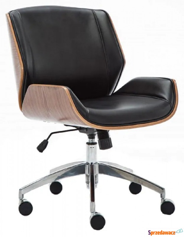 Czarny fotel obrotowy do biura - Teslo 2X - Krzesła biurowe - Jaworzno