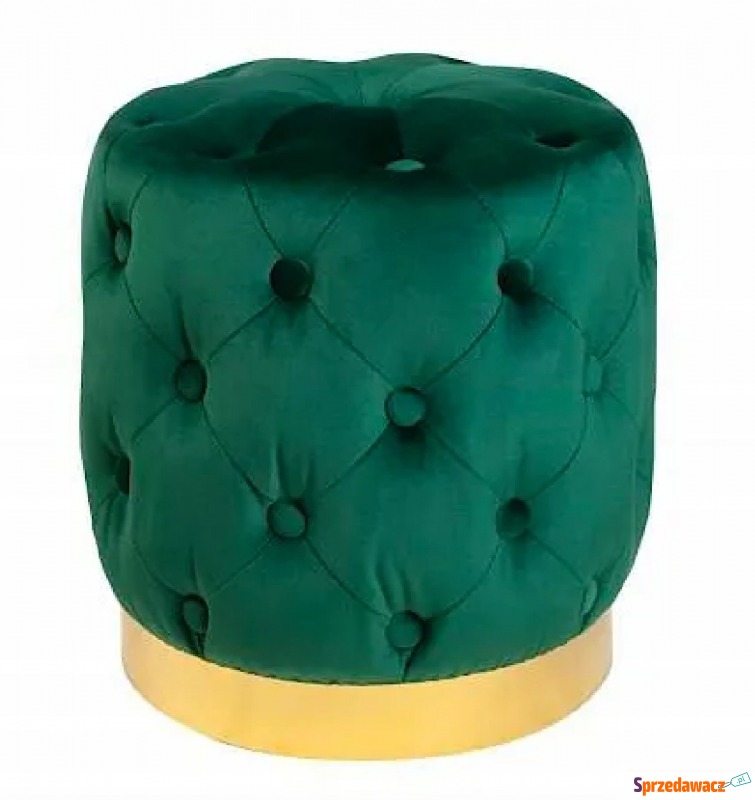 Zielona pikowana pufa - Rames - Sofy, fotele, komplety... - Żagań